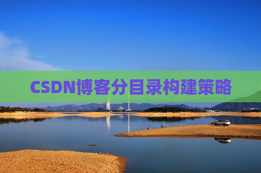 CSDN博客分目录构建策略